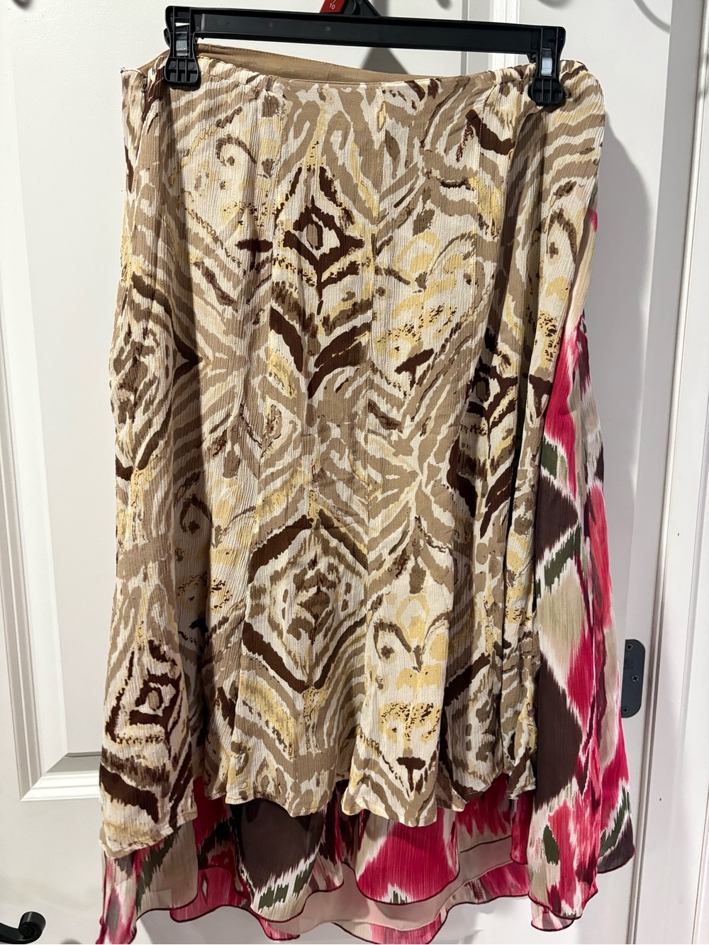 Two Boho Tiered Printed Skirts